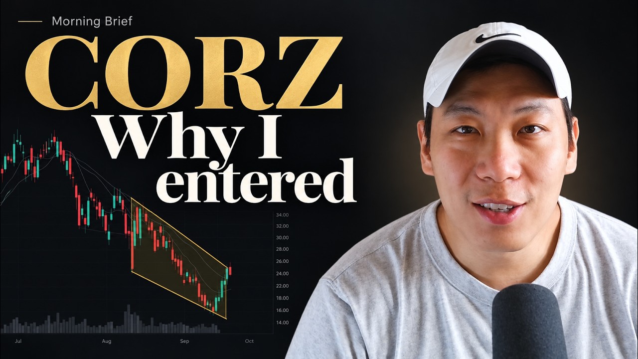 Why I Bought CORZ: Falling Wedge Setup & My Trade Plan