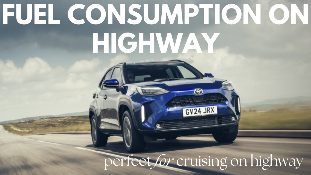 Toyota Yaris Cross Hybrid 2024 Fuel Consumption on Highway 130 km/h (81 mph) 0 &deg;C / 32 &deg;F | 4K video
