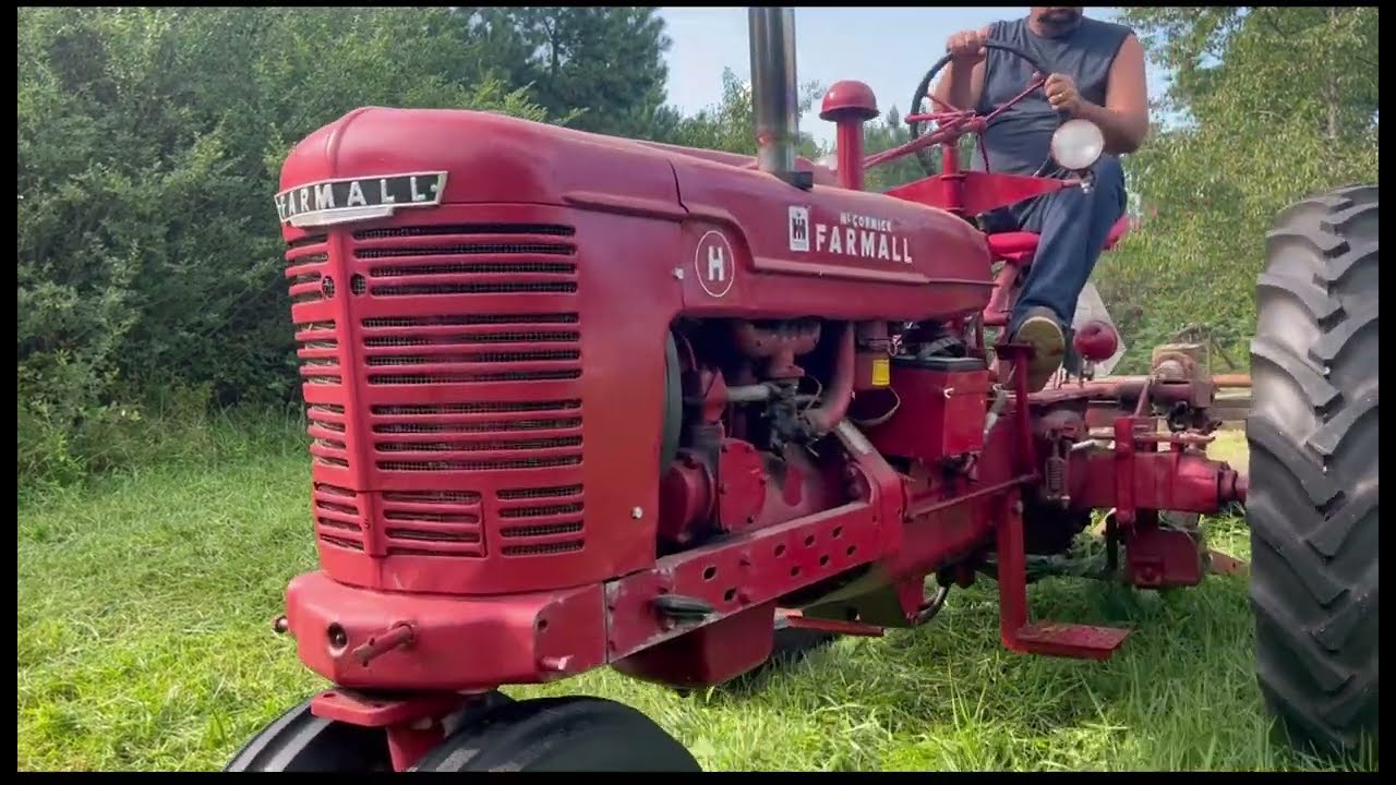 Bush Hogging with the Farmall H