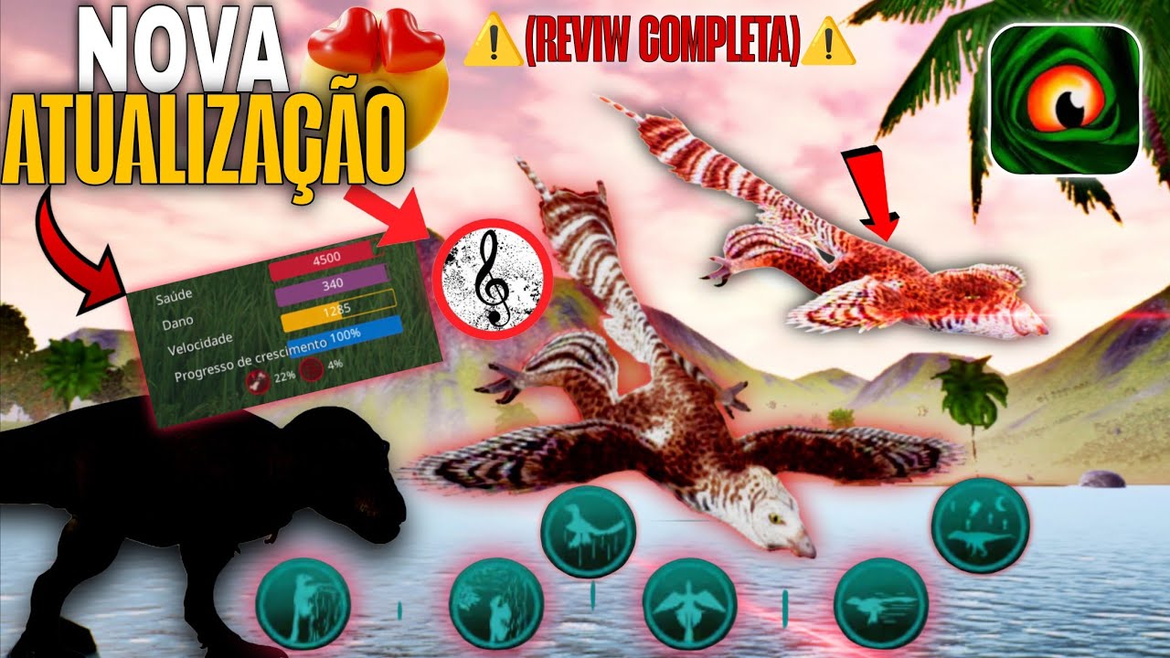 SAIUU!!!😍 NOVA ATUALIZAÇÃO COM NOVO DINOSSAURO, NOVAS MECÂNICAS E MUITO MAIS | The cursed isle 