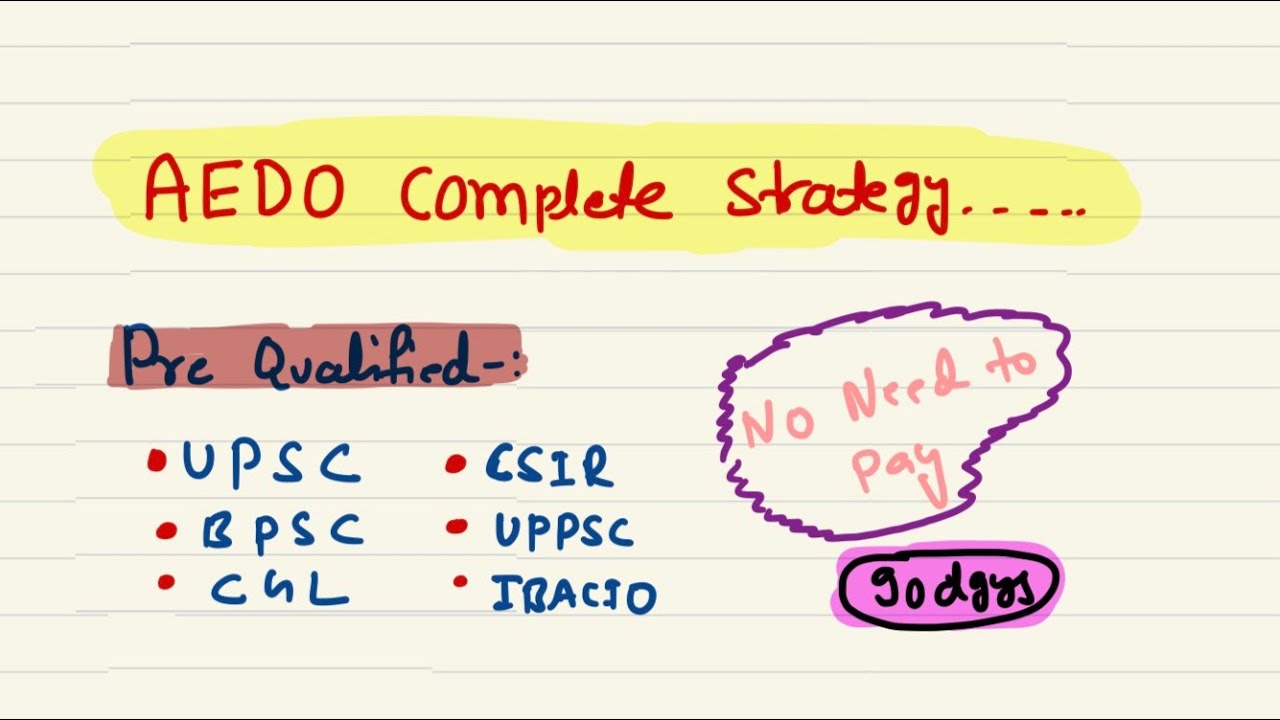 AEDO Complete Strategy for 45 days ☑️☑️☑️☑️🖌️🖌️📒📒😎 