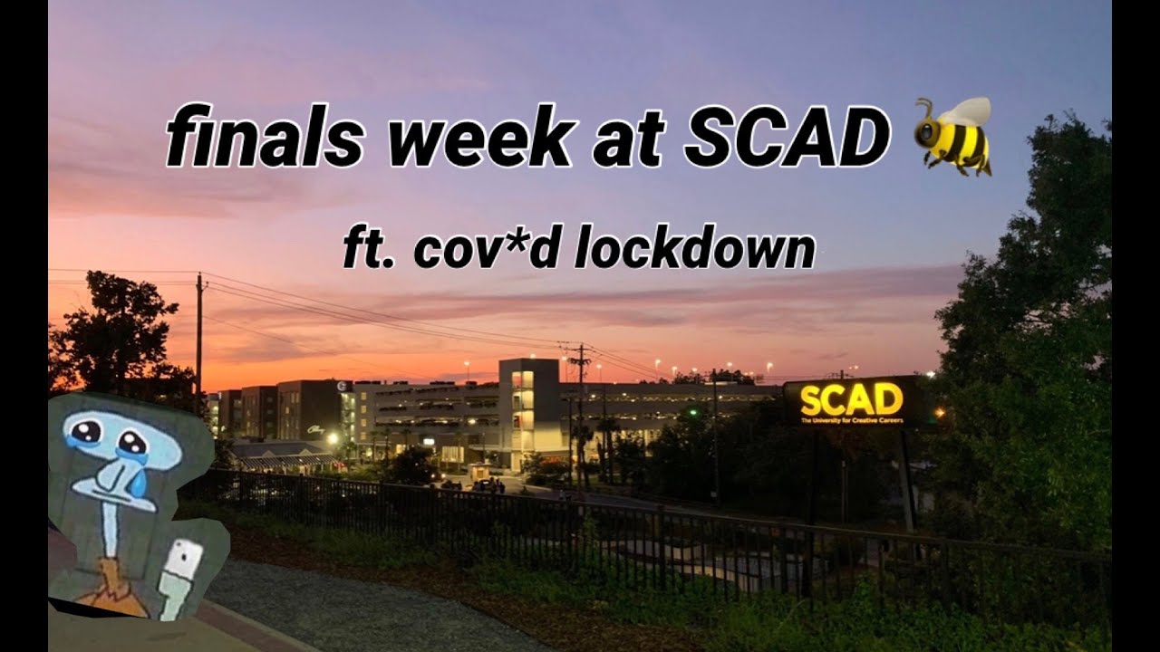 a ✨stressful✨ week in the life of a SCAD art student 🐝 (ft. college lockdown)