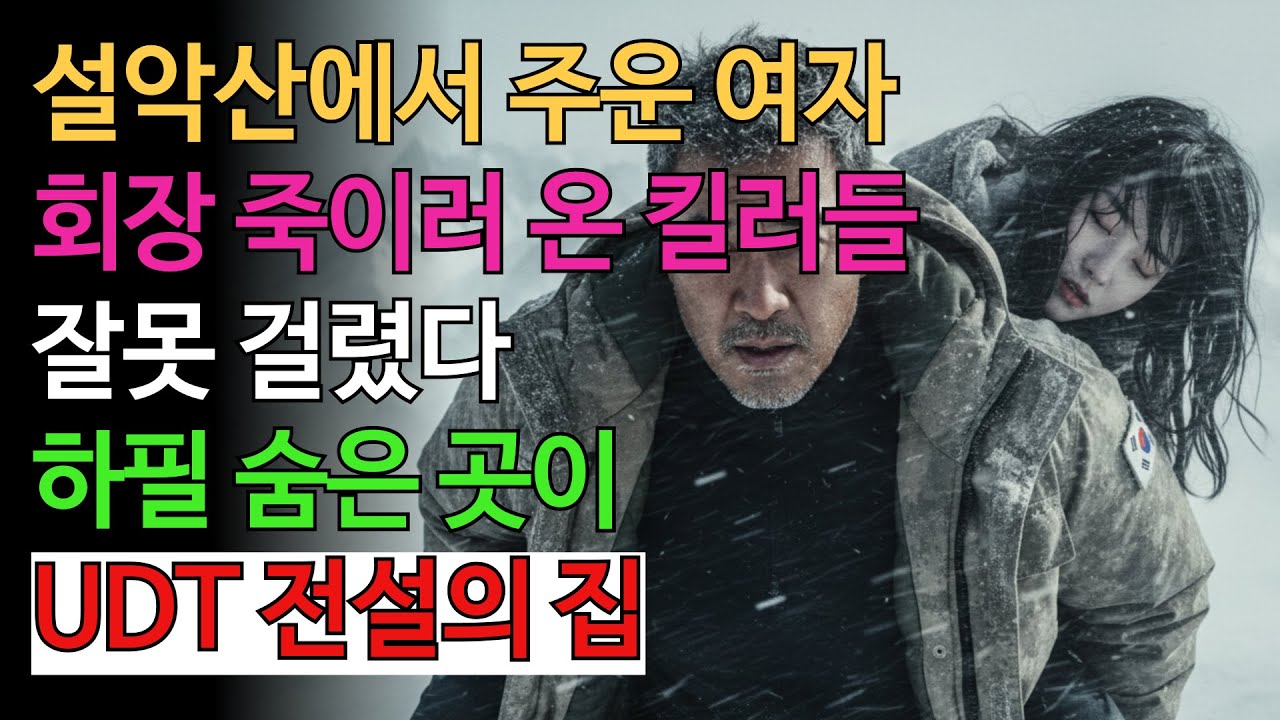 눈덮인 산에 쓰러진 여자, 회장 죽이러 온 킬러들, 하필 숨은 곳이  UDT전설의집 #희노애락사연 #오디오북 #시니어사연