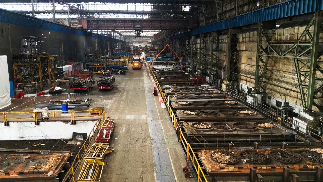 Rare look behind the scenes at Port Talbot's Pickle Line transformation