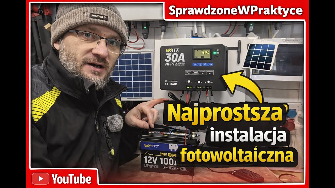 Jak zbudować najprostszą, tanią instalację fotowoltaiczną i mieć darmowy prąd w swoim domu? #offgrid