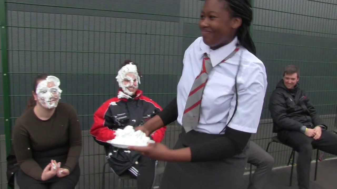 The Great Pie-ing ceremony at Heron Hall