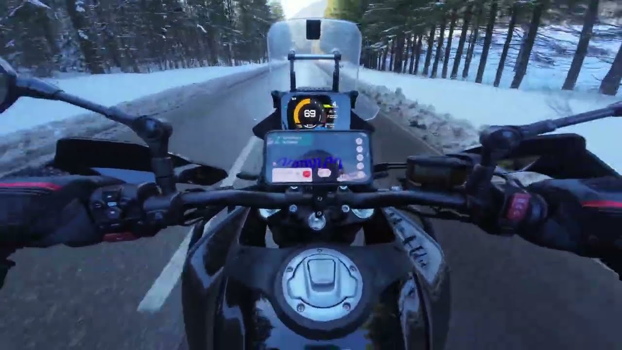 Winter Ride ASMR with my CF Moto 450MT 🎧