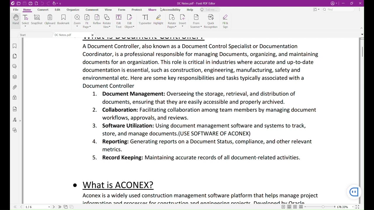 Document Controller & His Responsibilities | #DocumentController #projectmanagement  #AconexTraining