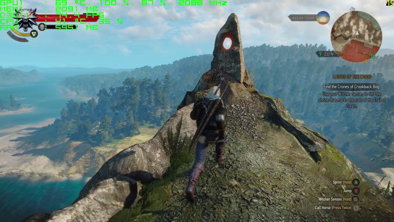GTX 1060 -- The Witcher 3 -- MAX settings