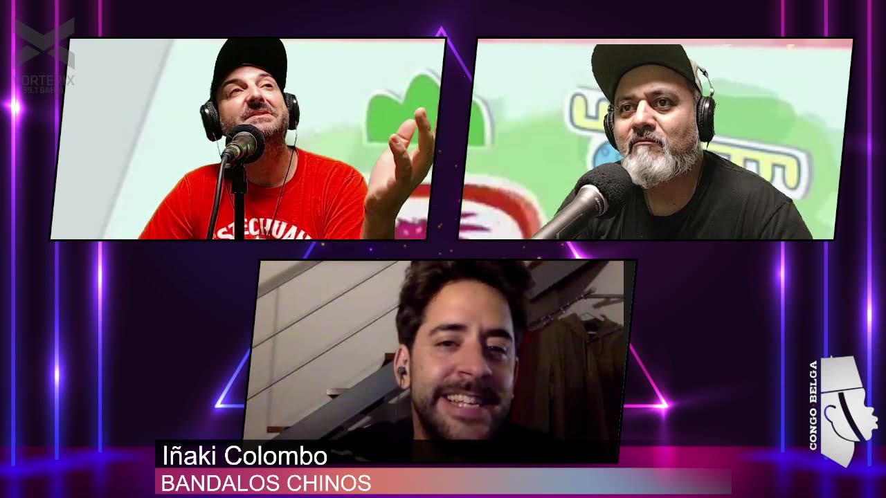 I&ntilde;aki Colombo, guitarrista de BANDALOS CHINOS en Congo Belga | Vorterix Bah&iacute;a
