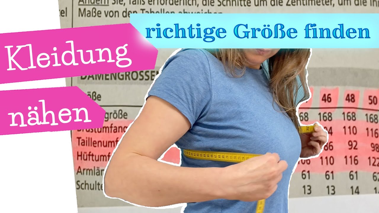 Richtige Schnittmuster Größe finden | Kleidung nähen | nähen lernen | Maß nehmen | mommymade