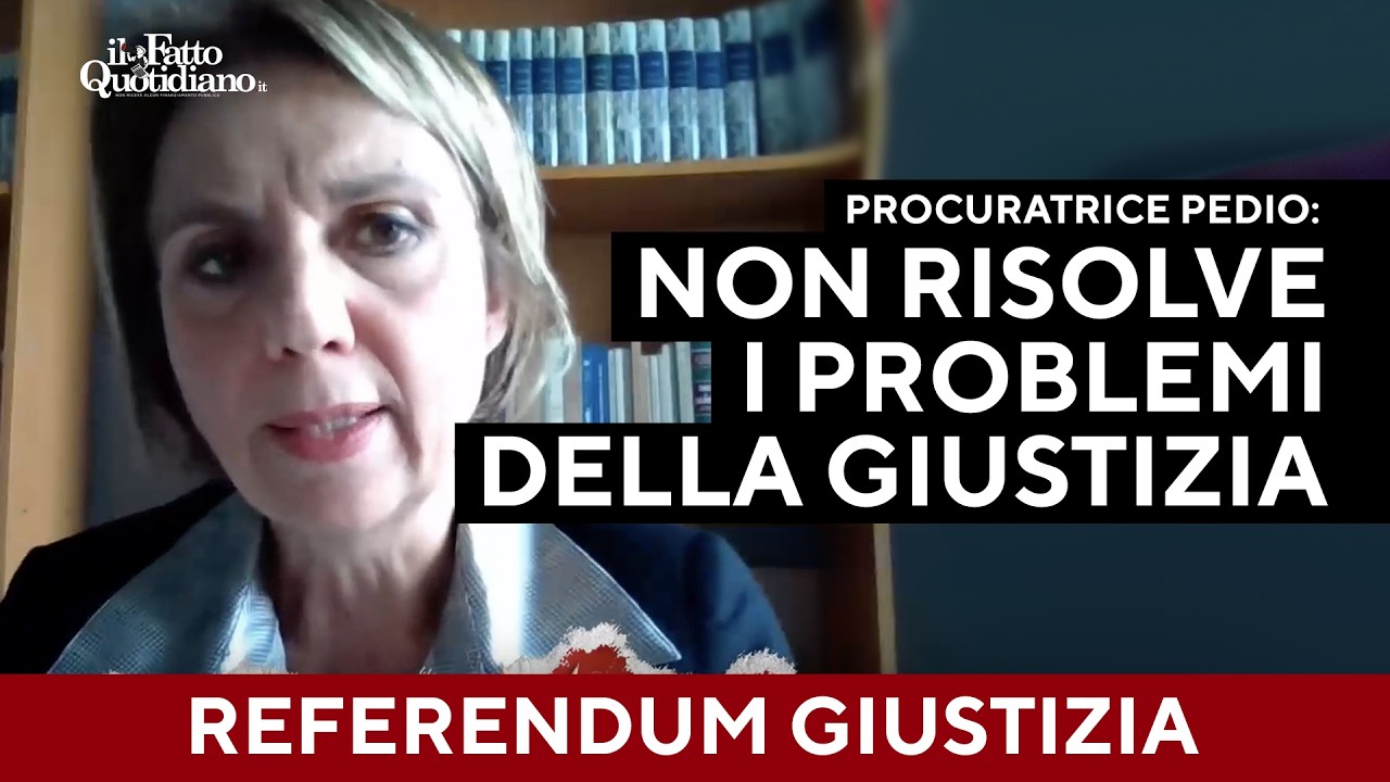 Referendum, procuratrice Pedio: 
