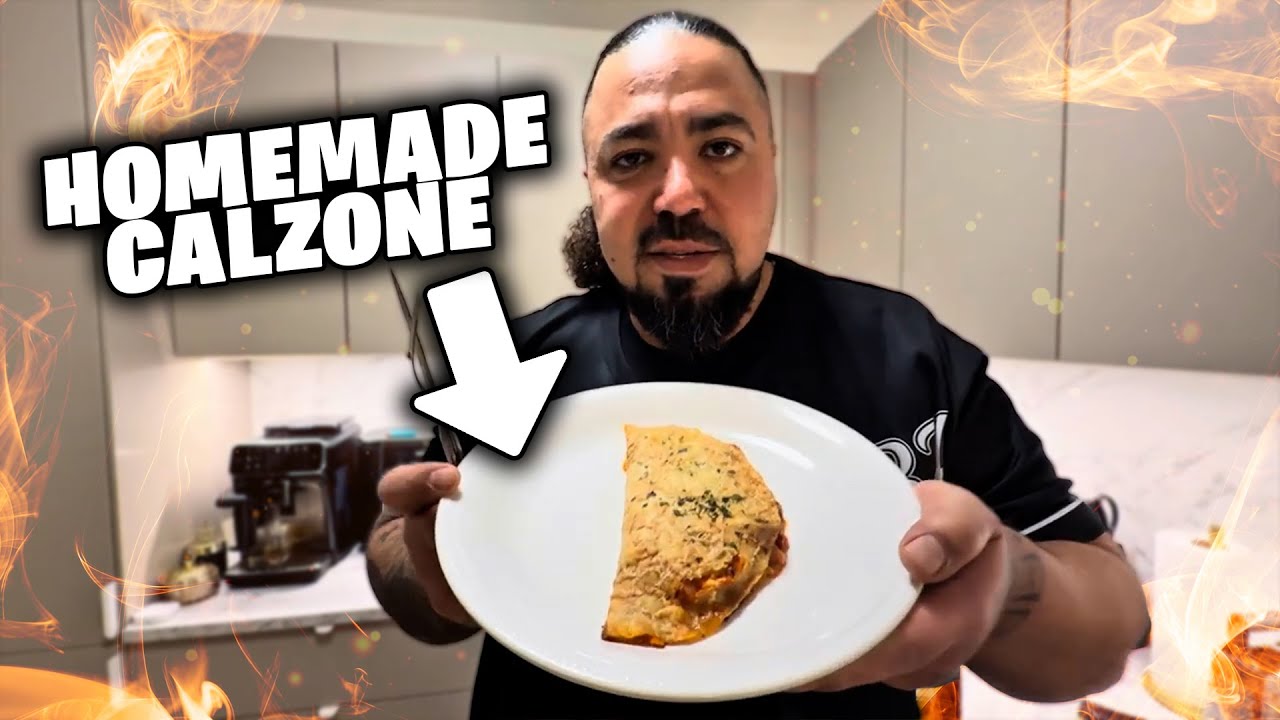 Homemade Pizza Calzone ( Ghetto Version ) 