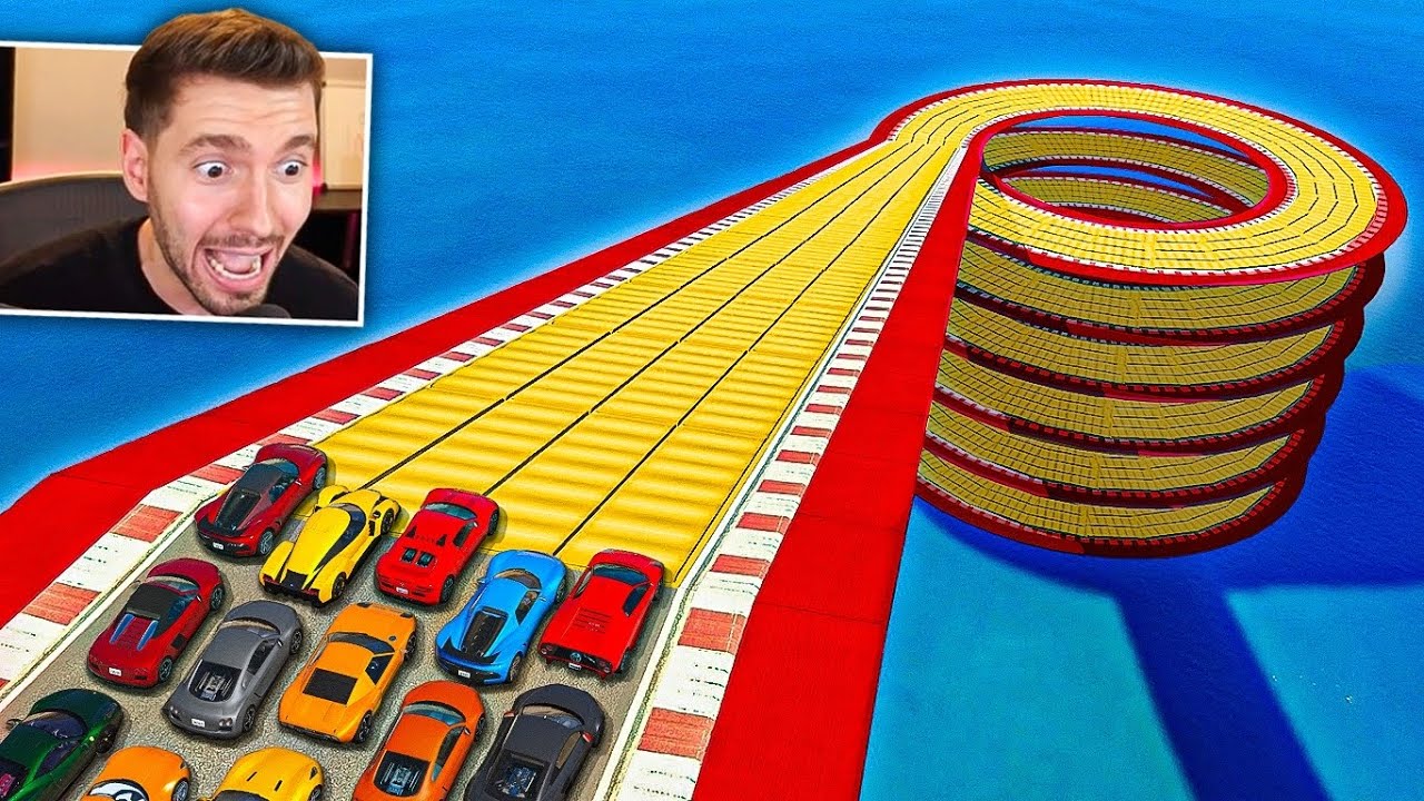 GTA V Online: 99,99999% Impossivel! (MEGA RAMPA REDONDA no GTA)