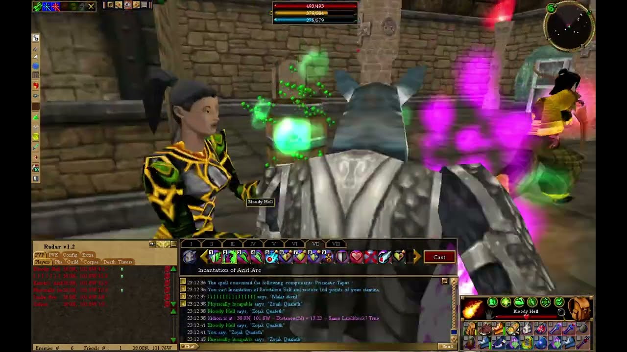 Asheron's Call PVP 2023! 1v2/3 but they call more so I get backup