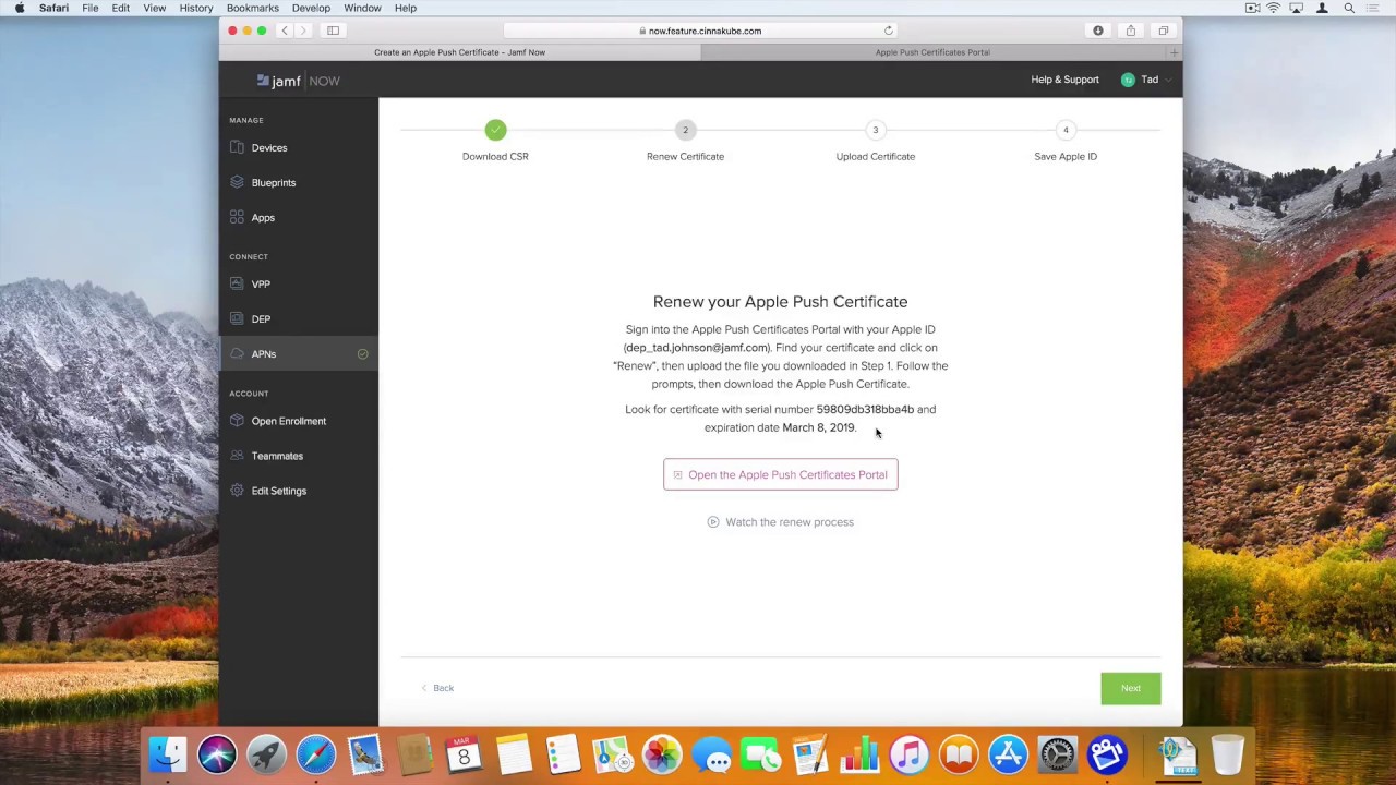 APNs Renewal with Jamf Now