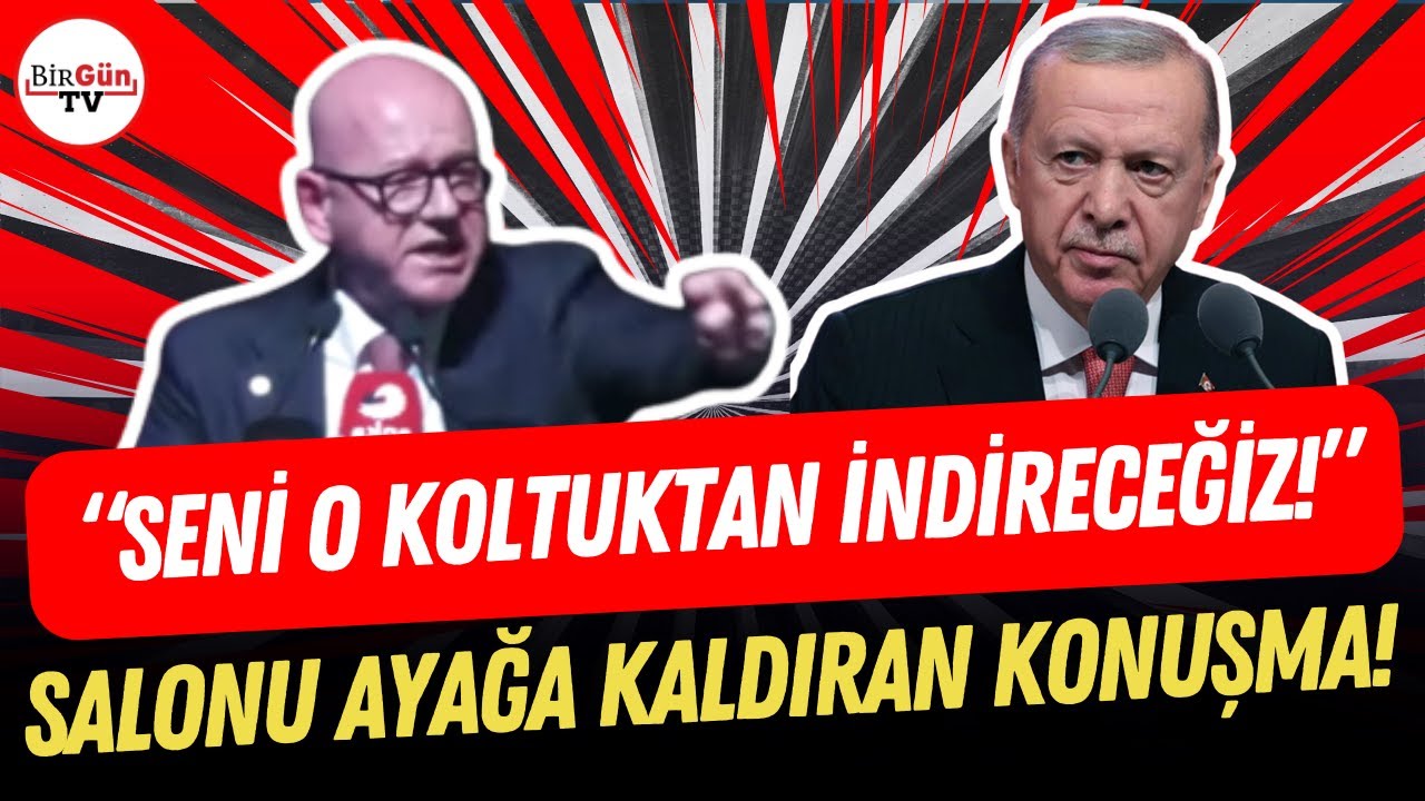 “Erdoğan’ı o koltuktan indireceğiz!” | Serkan Sarı konuştu, salon ayağa kalktı