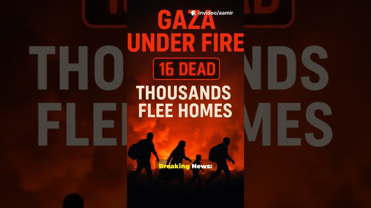 🚨 16 Killed in Gaza Strikes | Thousands Flee Gaza City | Alert Nexus