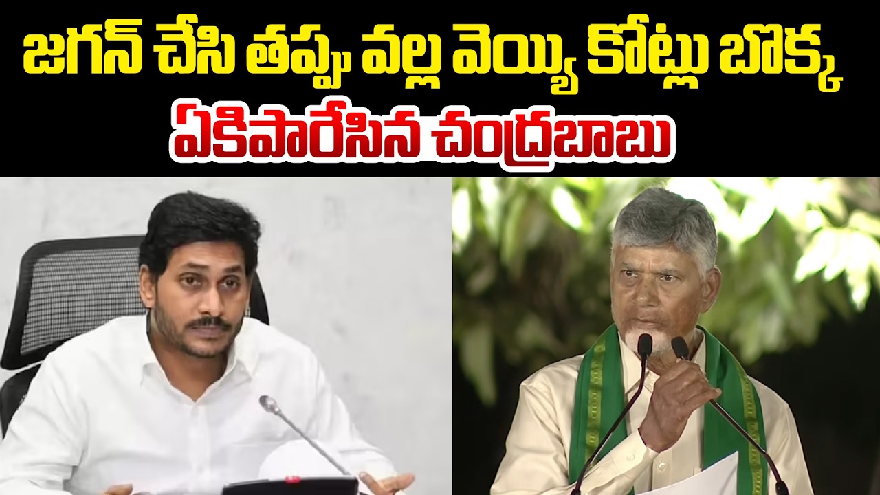 జగన్ చేసి తప్పు వల్ల వెయ్యి కోట్లు బొక్క | CM Chandrababu Fires On YS Jagan | Myra Media