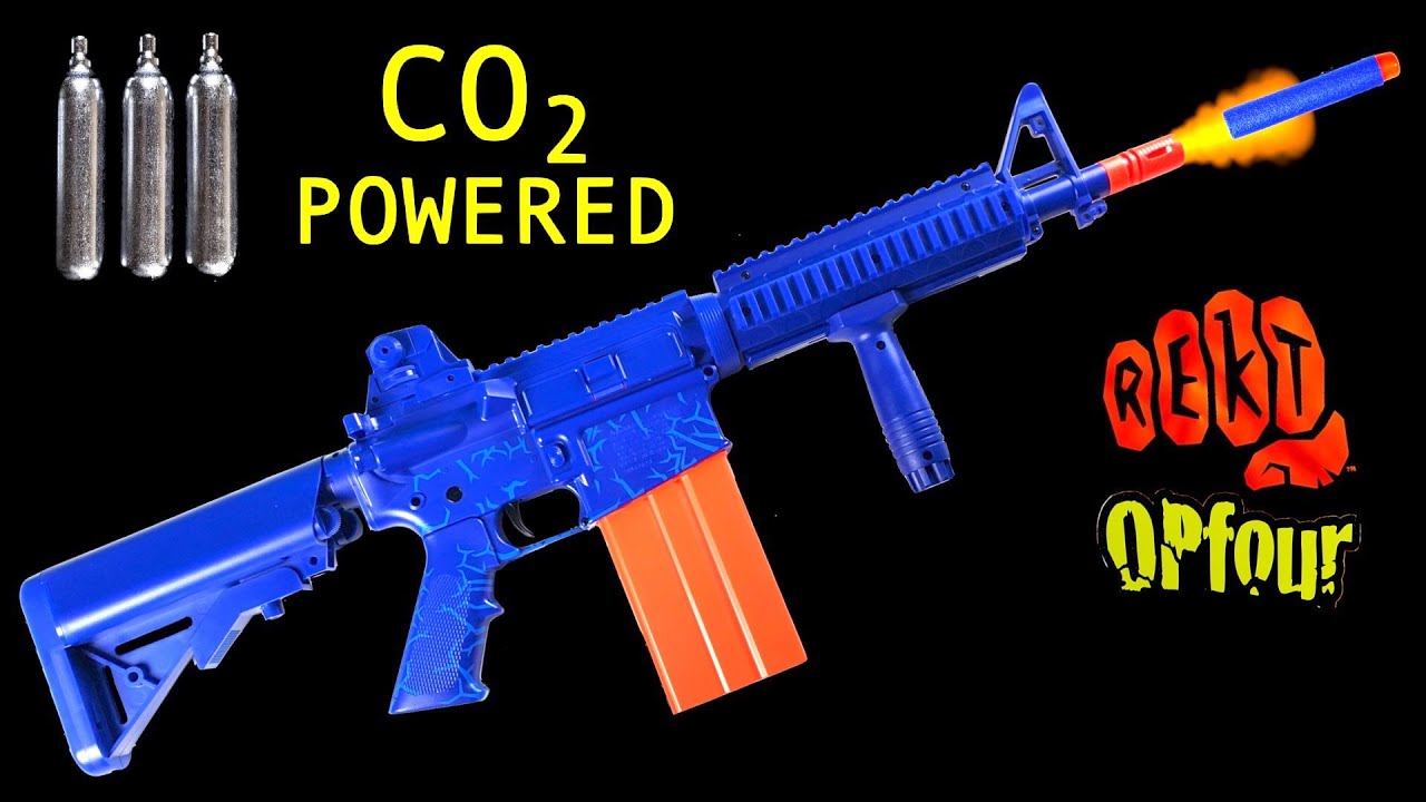 CO2 POWERED NERF Dart Blasting Gun!