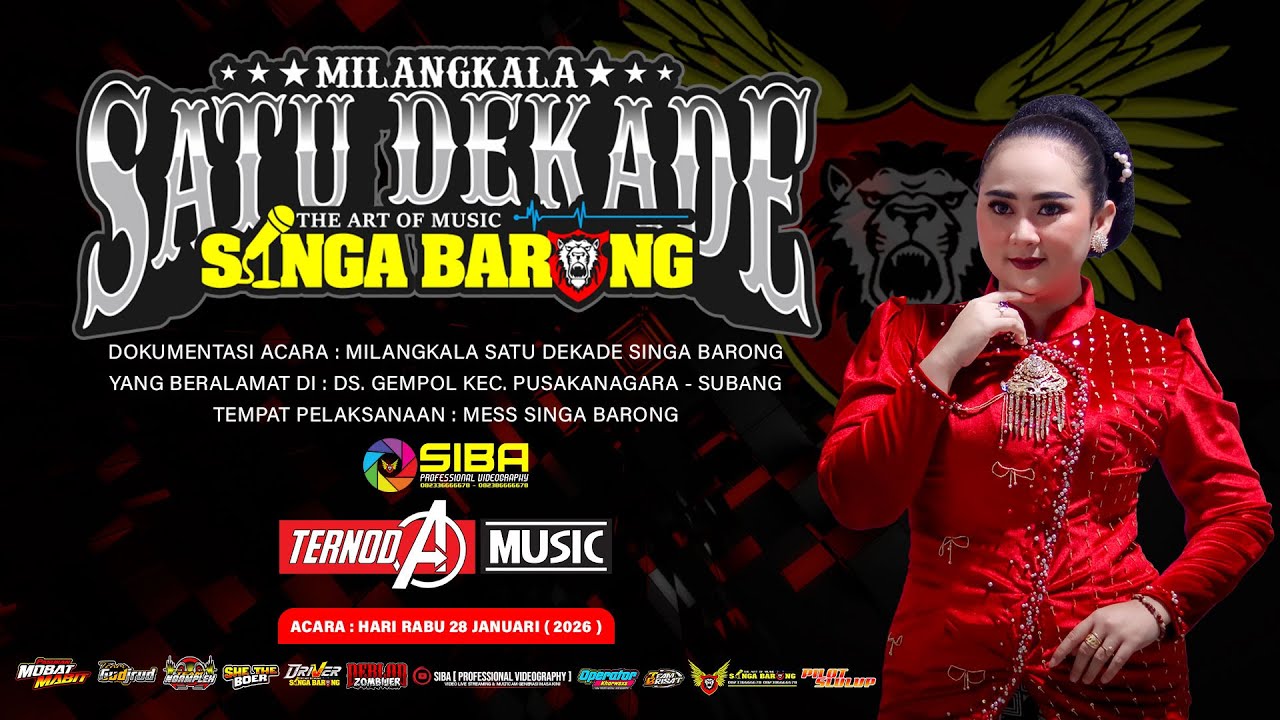 DATANG UNTUK PERGI VOC. RHEYA BIYUT || MILANGKALA SATU DEKADE THE ART OF MUSIC SINGA BARONG
