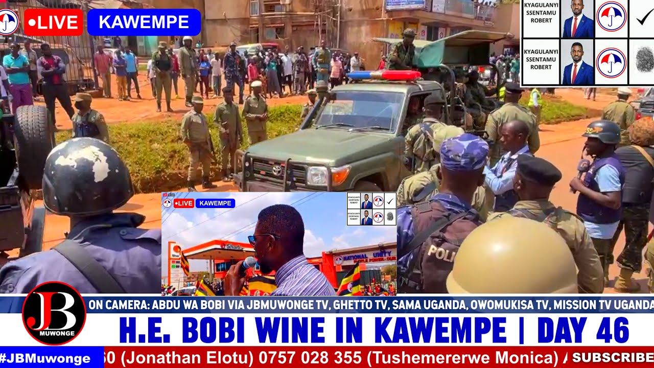 Massive Tension in Kawempe: Heavy Deployment Fails to Stop Bobi Wine's Unstoppable Energy!