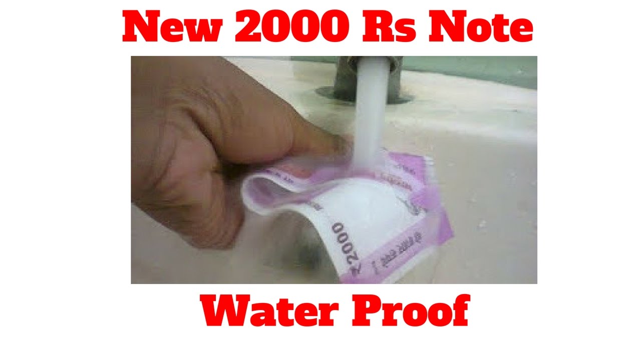 New 2000 RS Currency NOTE| Water Proof Test |  | Quality TEST | water resistant?