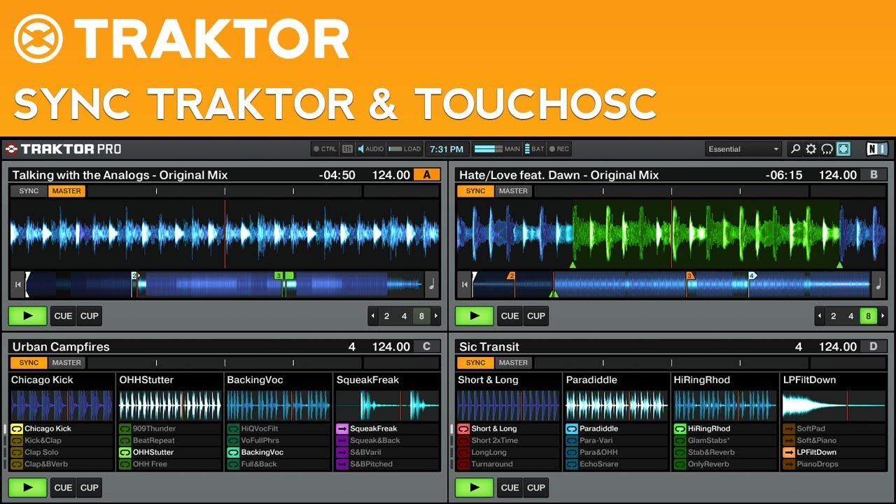 How to Sync TouchOSC and Traktor Pro 2