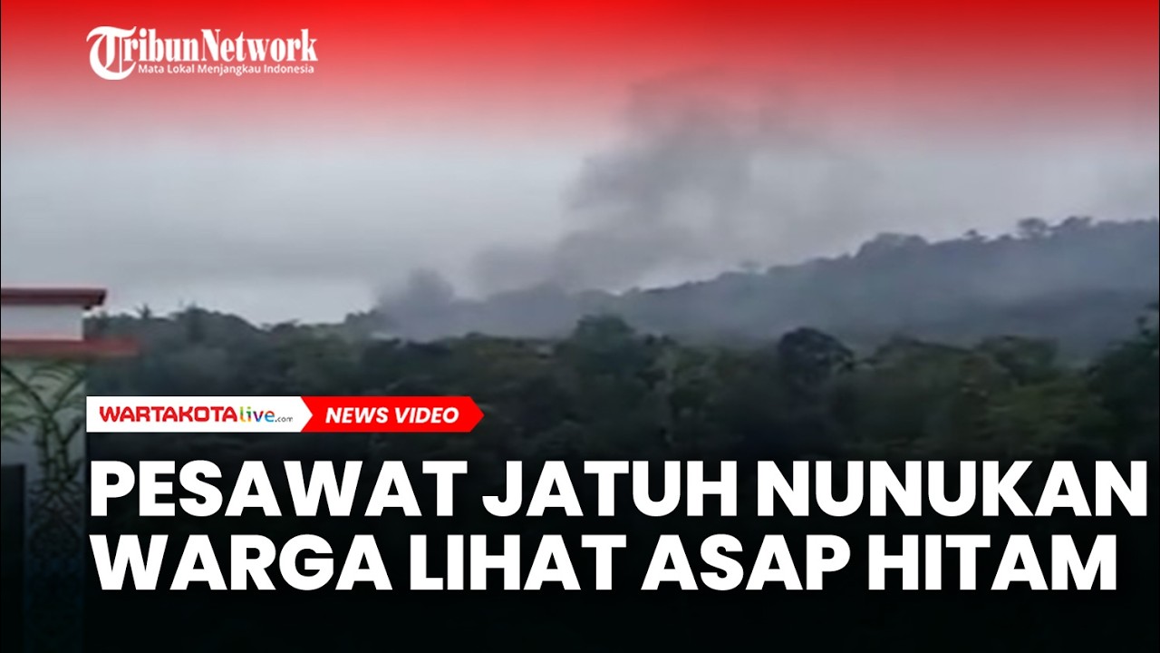 Pesawat Jatuh di Krayan Nunukan, Warga Lihat Asap Hitam