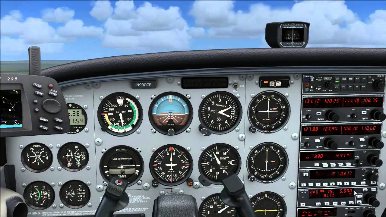 [FSX] A2A Cessna 172  Использование автопилота KAP 140
