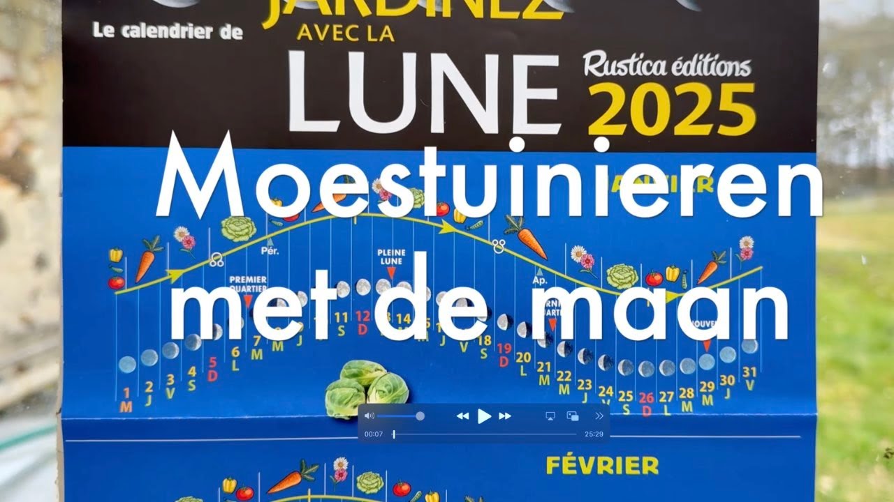 Ini's Moestuin #222 - Tuinieren met de maan, zin of onzin?  En hoe gaat in de kas met het zaaigoed?
