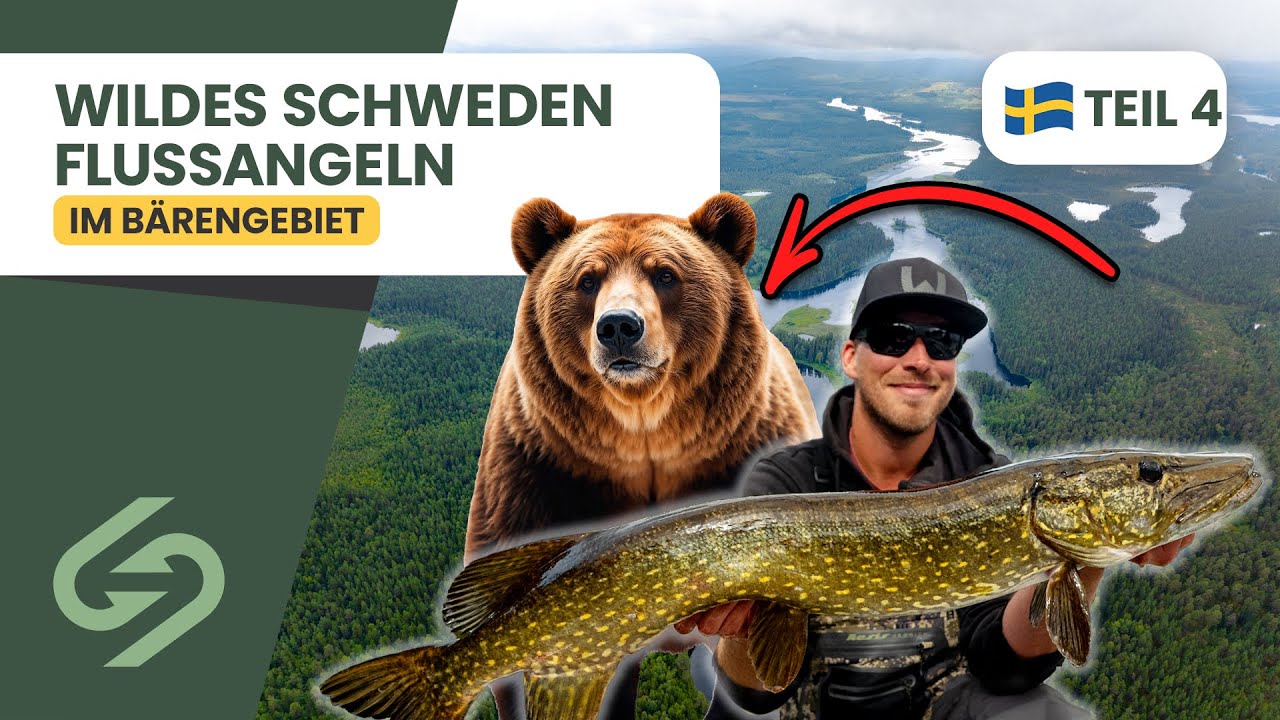Angeln im B&auml;rengebiet - Wilder Fluss in Schweden
