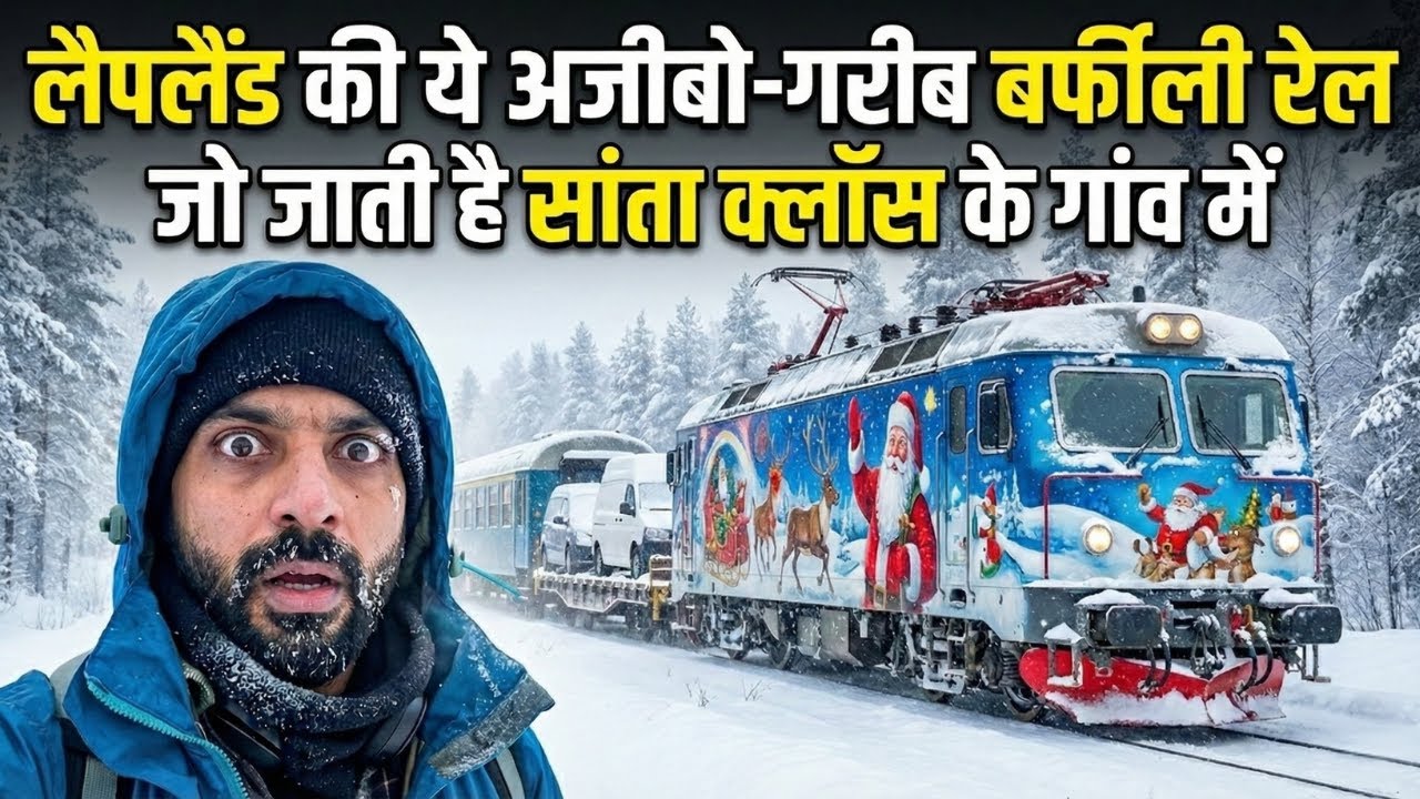 लैपलैंड की ये अजीबो गरीब बर्फीली रेल जो जाती है सांता क्लॉस के गांव में