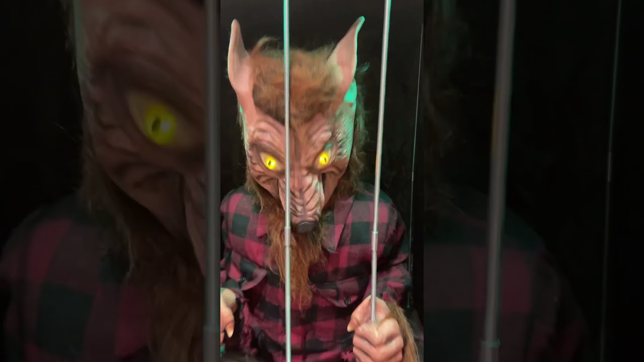 Caged Beast Demo #spirithalloween #halloween #almosthalloween #halloweendecor