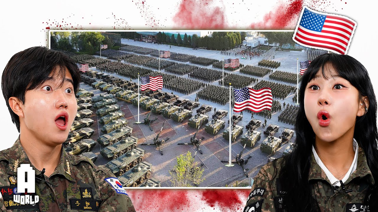 Koreans React to the true POWER of the US Military!