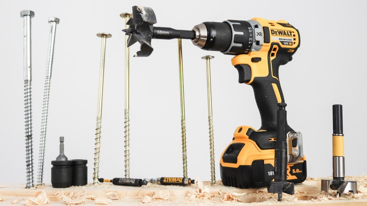 Testez până la limită bormasina DeWALT  DCD791/DCD796 18V XR Brushless | Freză 68mm |