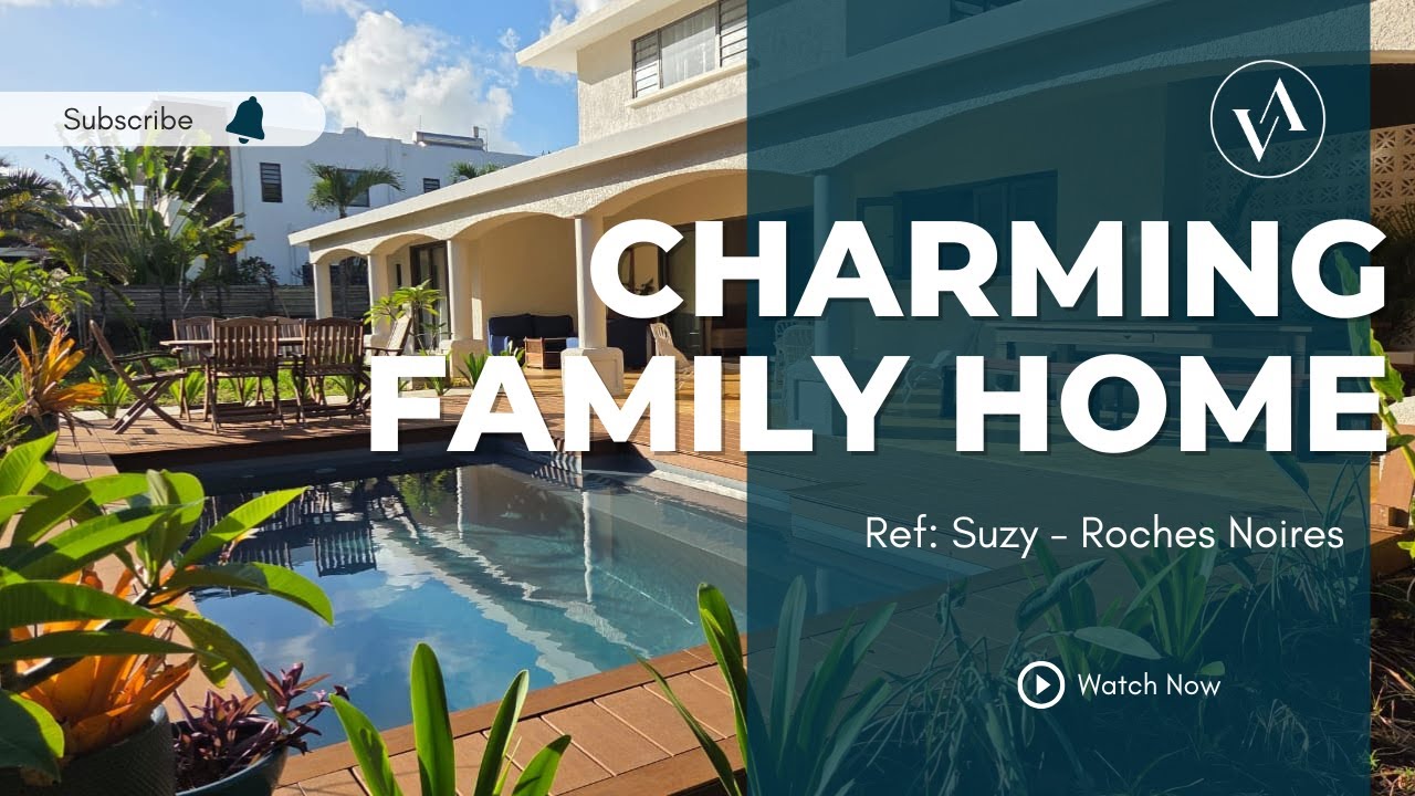 Roches Noires - Maison familiale récemment rénovée de 3 chambres avec piscine