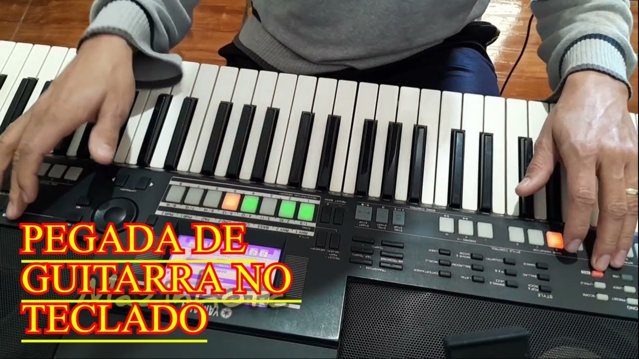 Como fazer a pegada da guitarra na criação de ritmo de forró no teclado.