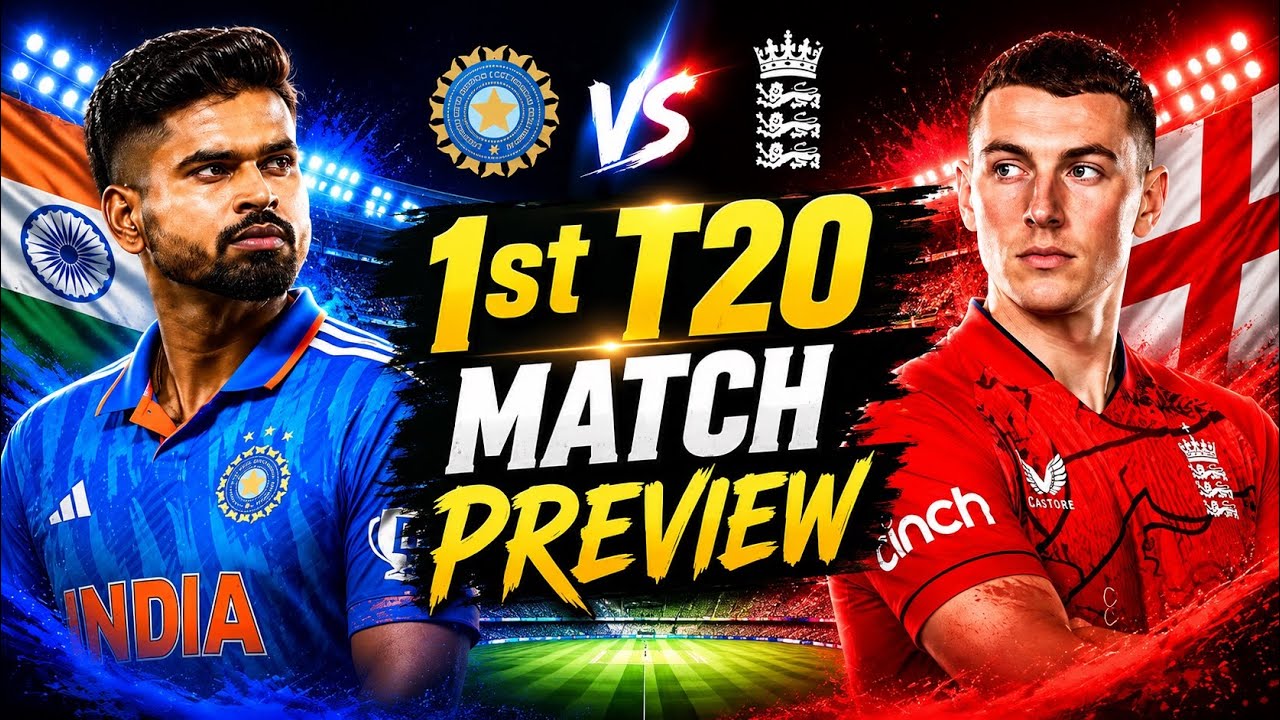 🔥 IND vs ENG 1st T20 Preview | Rain Threat 🌧️, Vaibhav Debut? 😱 & India's Comeback Mission 🇮🇳