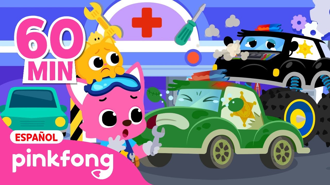 [TODO] 🚔🚒Todos los Episodios del Pinkfong Taller Mecánico | ¡A Reparar Juntos! | Pinkfong en español