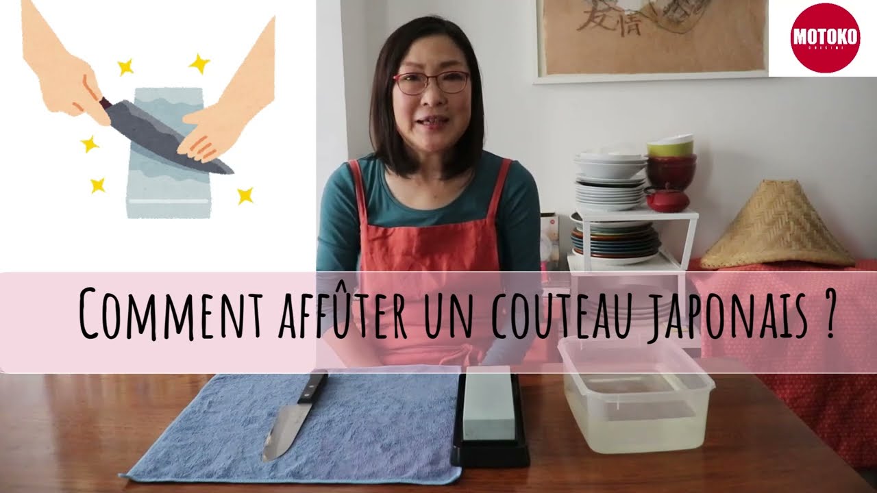 L'affûtage du couteau sur la pierre à la façon Japonaise, un entretien régulier.
