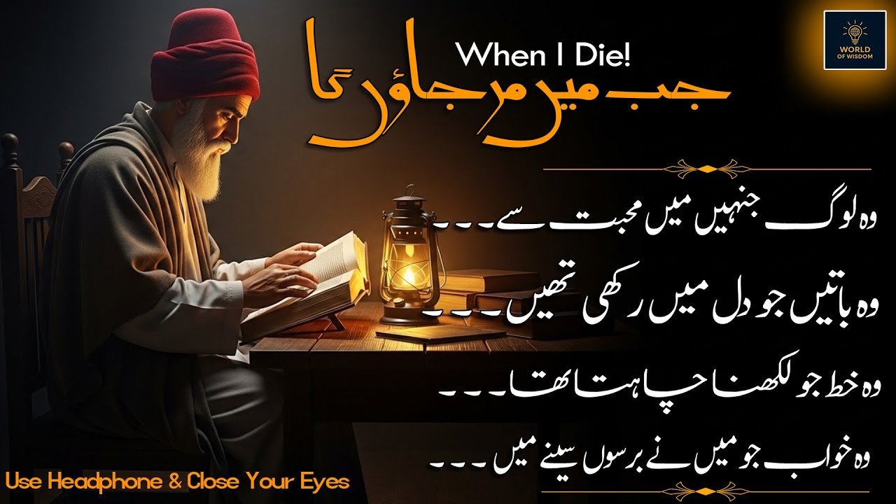 Jab Ma Mar Jaoon Ga | When I Die | Voice of Heart | Use Headphone & Close Your Eyes |World of Wisdom