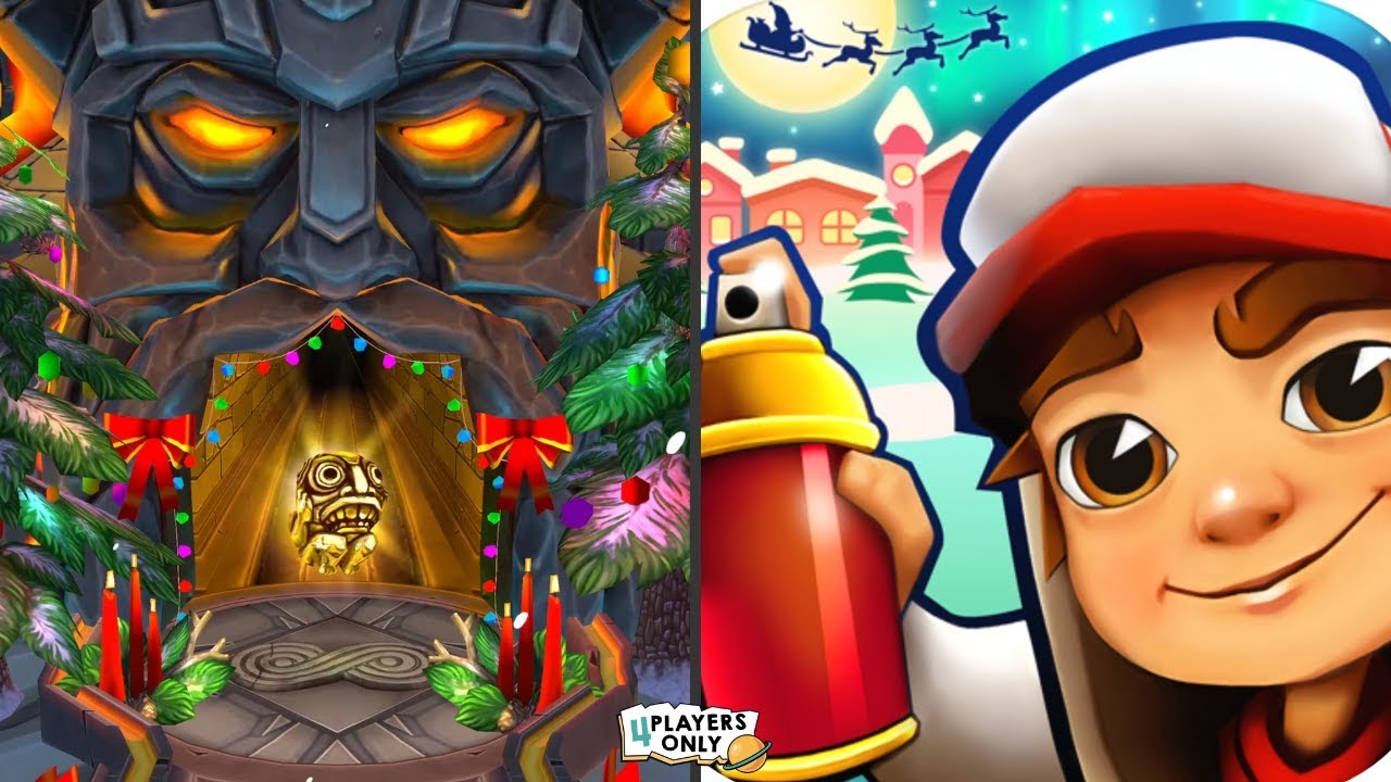 Temple Run 2 [MRS CLAUS VOLCANIC, HOLIDAY HAVOC!] VS Subway Surfers [WINTER Wonderland 2019!]