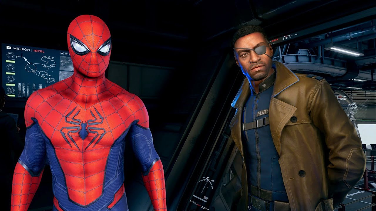New Marvel's Avengers Reaction To Nick Fury (Spider Man Main) PS5
