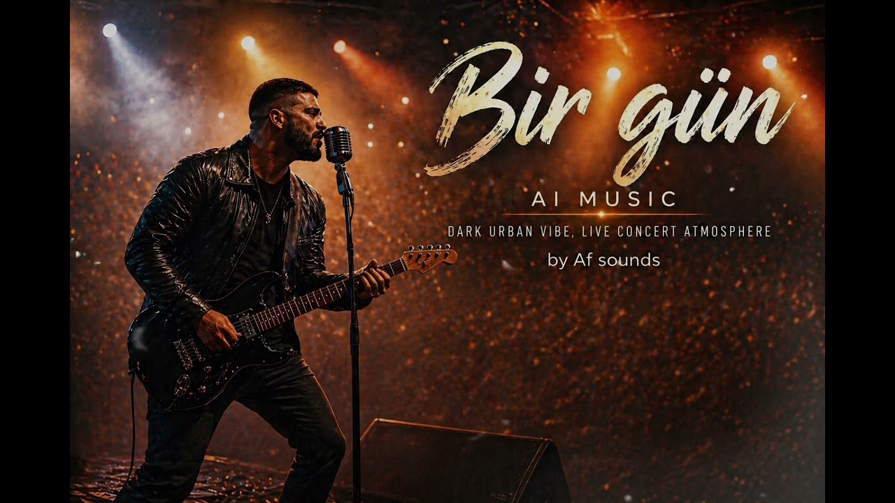 Bir g&uuml;n | Dark Urban vibe | AI Music | by Af sounds | #aimusic #afsounds #cover #dark #urban 