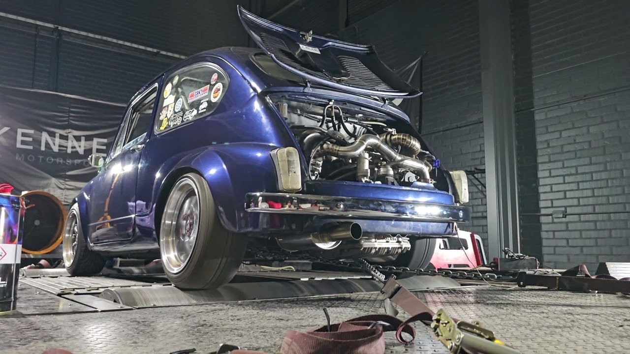 Fiat 600 turbo en el Dyno.    IG: @Fitoturbo