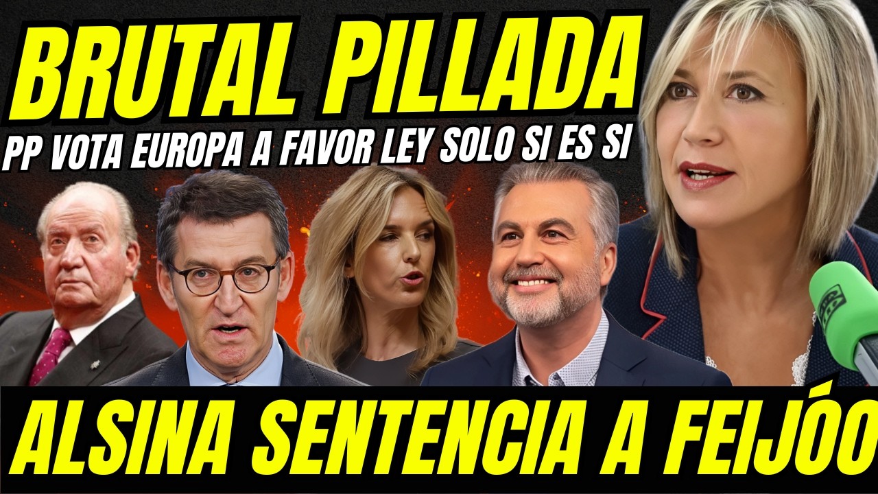 FEIJÓO PILLADO EN EUROPA VOTANDO A FAVOR DE LA LEY SOLO SI ES SI 