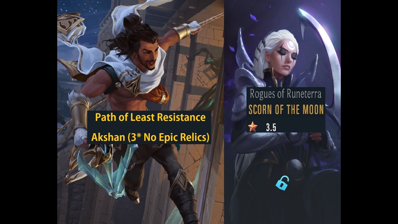Landmark Akshan (3 star No epic) vs Diana - Scorn of the Moon - Rogues of Runeterra