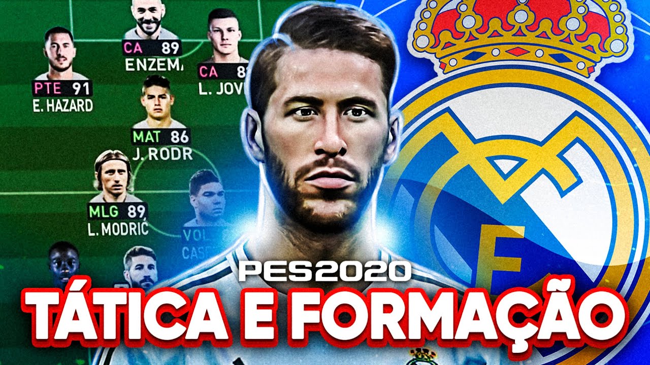 PES 2020 - A MELHOR TÁTICA E FORMAÇÃO REAL MADRID / BEST FORMATION, BEST TACTICS REAL MADRID