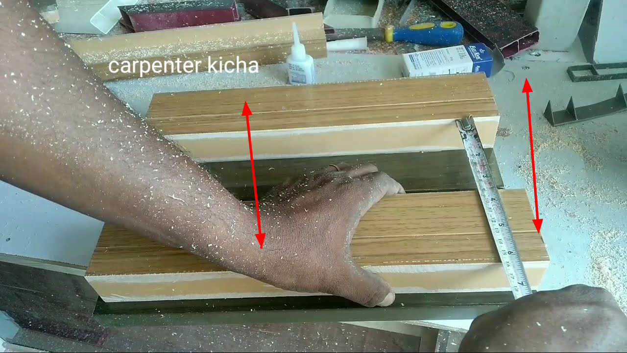 45 degree cutting tool making video.pvc door making